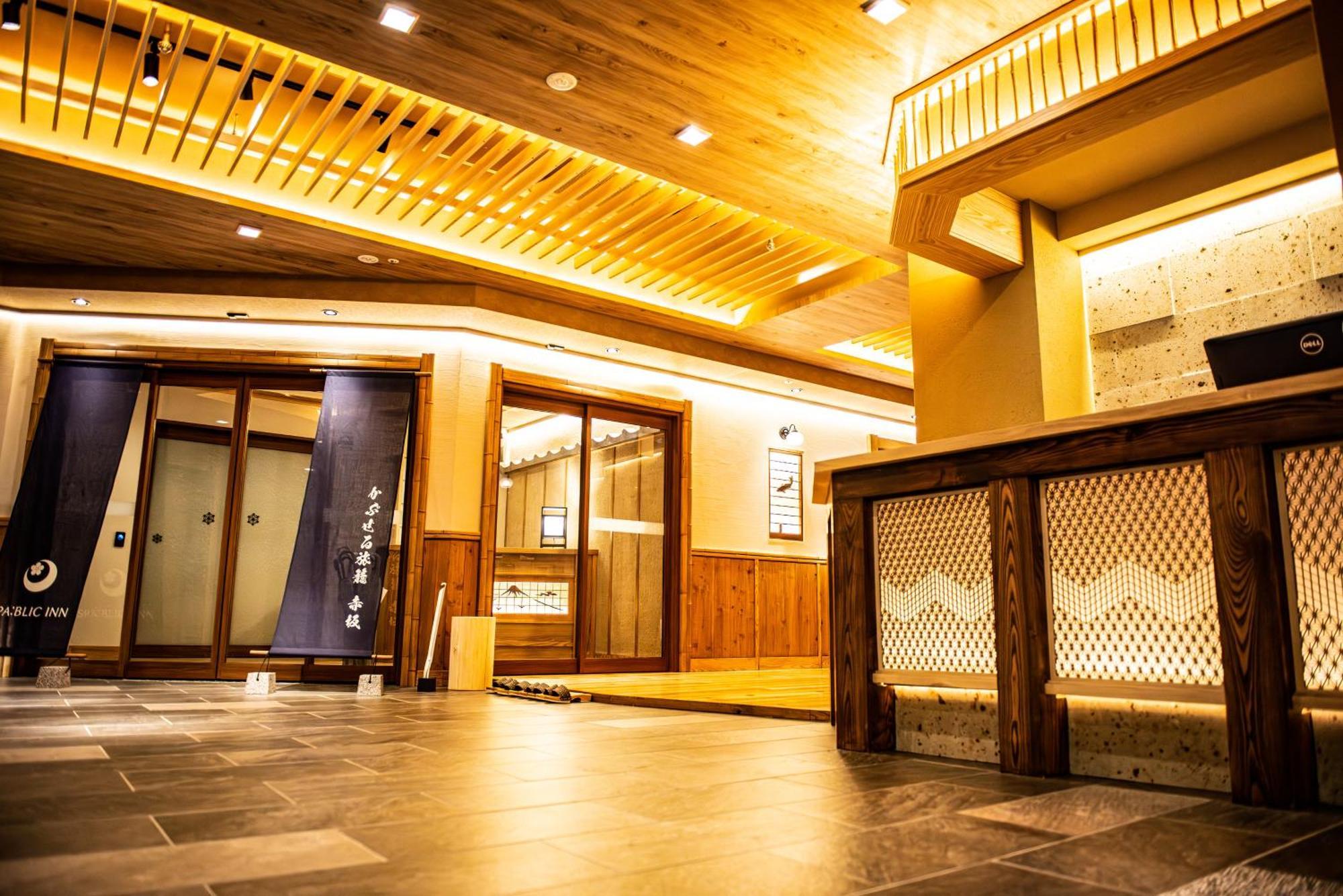 Capsle Hatago Akasaka Spablic Inn Tokio Buitenkant foto